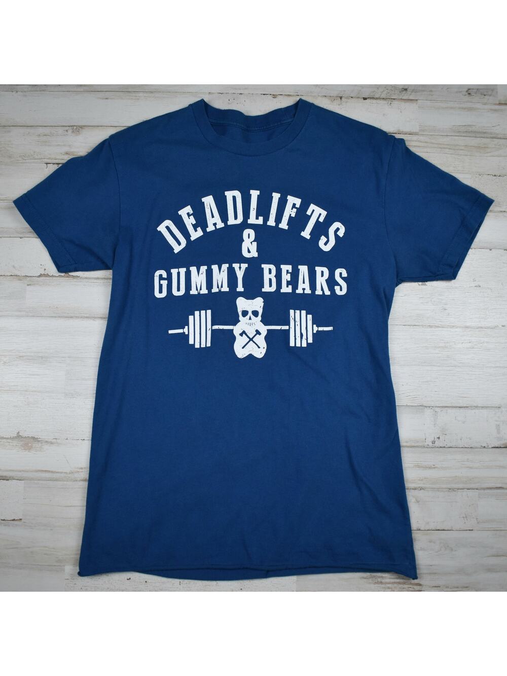 AAR Deadlifts & Gummy Bears T-shirt Small All American Roughneck Weightlifting